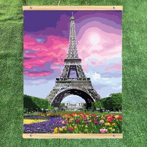 Artist's Loft Paint-by-Number Kit Eiffel Tower Set – Canvas, Tools & Paints NEW